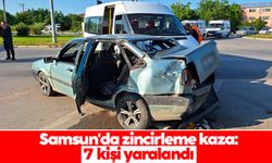 Samsun'da zincirleme kaza: 7 kişi yaralandı