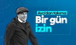 Trabzonspor'da Abdullah Avcı'dan futbolculara izin
