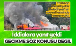 Trabzon Büyükşehir Belediyesi’nden yangın açıklaması: İddialar doğru değil
