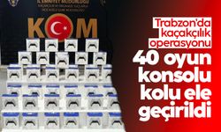 Trabzon'da kaçakçılık operasyonu: 40 oyun konsolu kolu ele geçirildi
