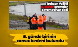 Trabzon'da kayıp iki gençten birinin cansız bedeni 5. günde bulundu