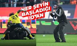 Osayi Samuel'in Trabzonsporlu taraftara vurduğu anların en net fotoğrafı