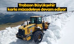 Trabzon Büyükşehir karla mücadeleye devam ediyor