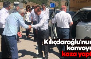 Kemal Kılıçdaroğlu'nun konvoyunda zincirleme kaza meydana geldi