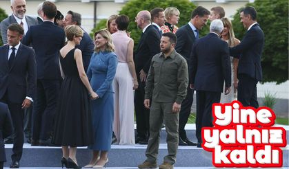 NATO Zirvesi'nde Vladimir Zelensky'nin dikkat çeken fotoğrafı
