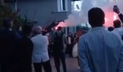 Trabzon'da pes dedirten görüntü: Gelin eline silahı aldı havaya ateş etti
