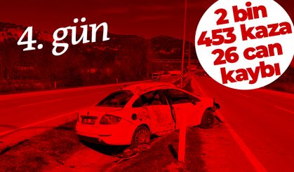 4 günlük bayram bilançosu: 2 bin 453 trafik kazası yaşandı