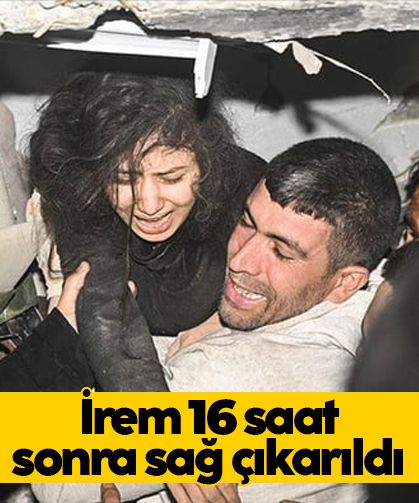 Kahramanmaraş'ta genç kız yıkılan binadan çıkarıldı