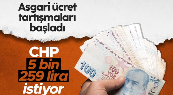 CHP asgari ücretin 5 bin 250 lira olmasını istiyor