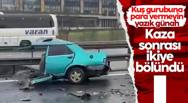 İstanbul'da dehşete düşüren kaza