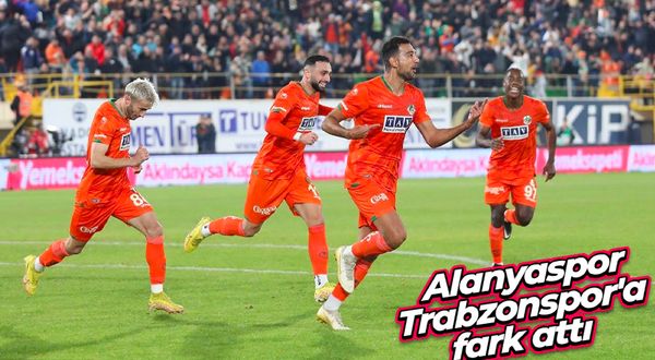 Alanyaspor, Trabzonspor'a fark attı