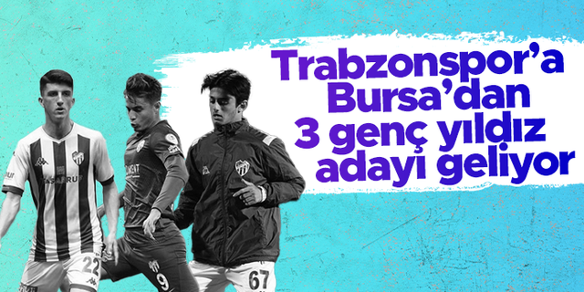 Trabzonspor, Bursaspor'dan üç genç oyuncuyu transfer etmek için prensipte anlaşma sağladı