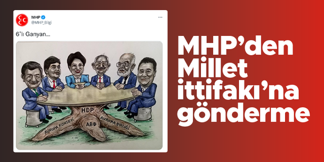 MHP'den Millet İttifakı karikatürü