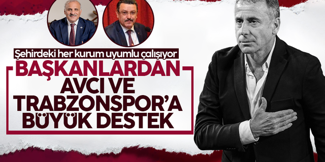 Trabzon'da Belediye Başkanlarından Trabzonspor'a büyük destek