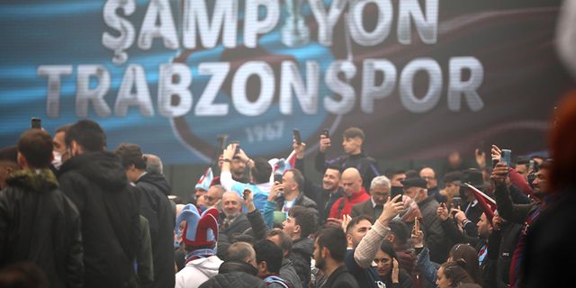 Trabzon'da Trabzonspor maçı öncesi büyük coşku