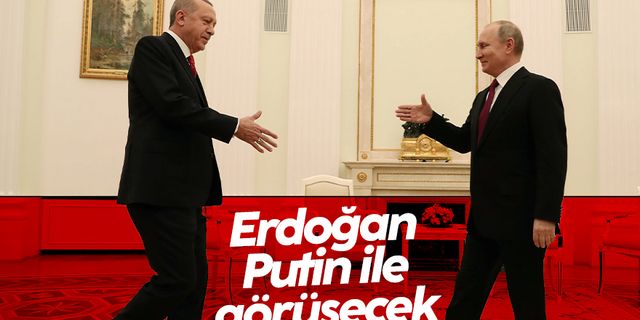 Cumhurbaşkanı Erdoğan, Vladimir Putin ile görüşecek