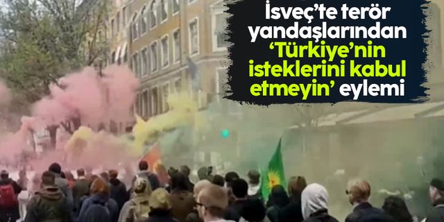 İsveç'te PKK/PYD yandaşları terör eylemi yaptı