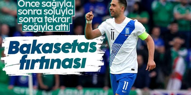 Anastasios Bakasetas, milli takımda durdurulamıyor