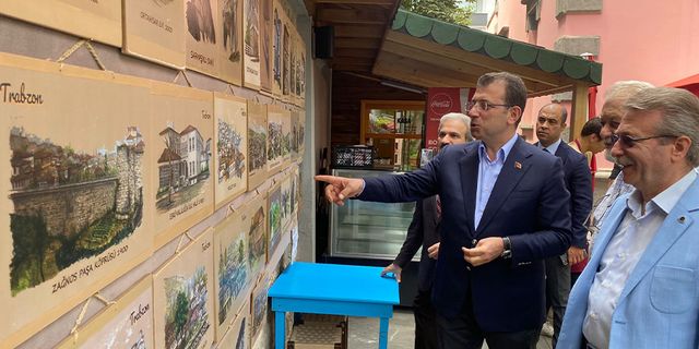 Ekrem İmamoğlu, Trabzon'da Sanatevi'ni ziyaret etti