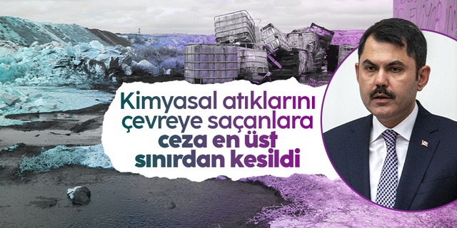 Konya'da çevreye kimyasal atık atan 3 kişiye 38 milyon ceza