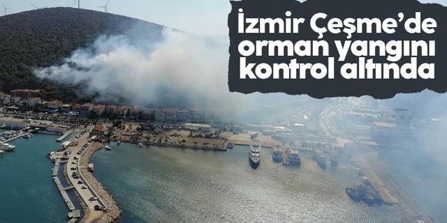 İzmir Çeşme'deki orman yangını kontrol altında