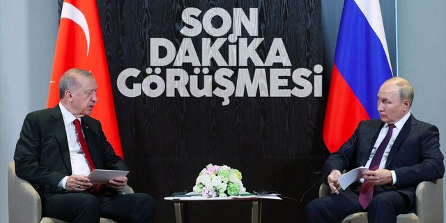 Cumhurbaşkanı Erdoğan ile Putin, Özbekistan'da görüştü