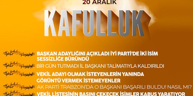 Kafulluk - 20 Aralık 2022