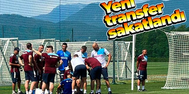Trabzonspor’da sakatlık: Antrenmanı yarıda bıraktı