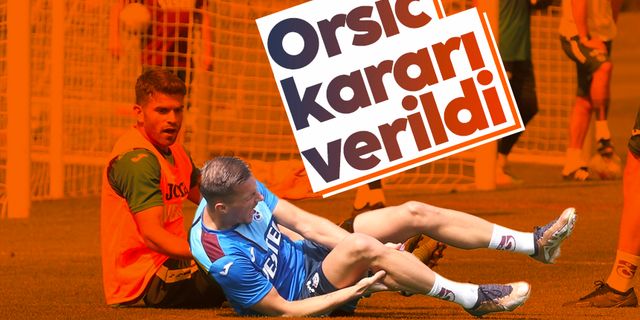 Trabzonspor'da büyük şok: Orsic için karar verildi