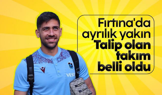 Fırtına'da ayrılık yakın: Bakasetas'a talip olan takım belli oldu