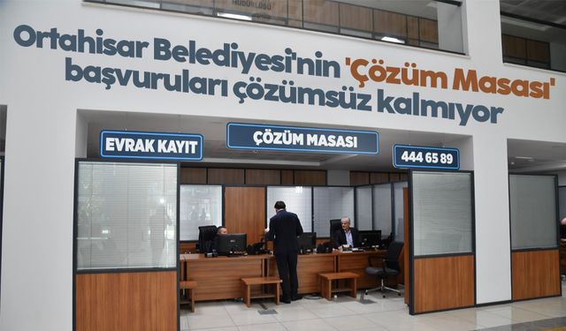 Ortahisar Belediyesi'nin 'Çözüm Masası' başvuruları çözümsüz kalmıyor