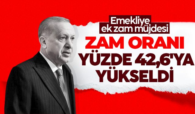 Cumhurbaşkanı Erdoğan'dan emekliye müjde: Yüzde 5 ek artış yapılacak