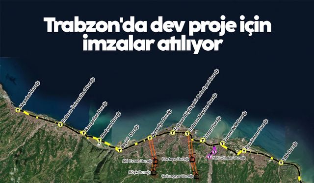 Trabzon'da dev proje için imzalar atılıyor