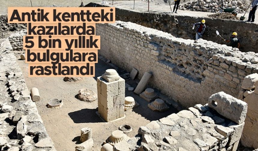 Gümüşhane'de antik kentteki kazılarda 5 bin yıllık bulgulara rastlandı