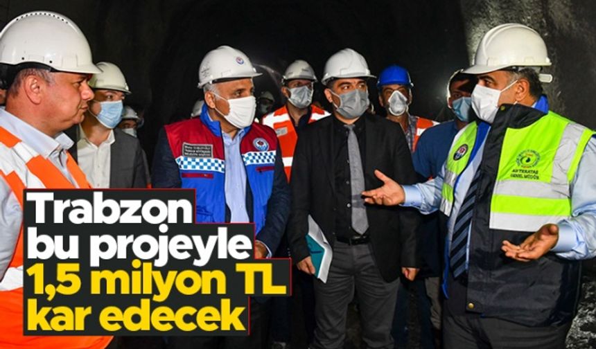 Trabzon'da 1,5 milyon TL kar ettirecek tesis hızla yükseliyor