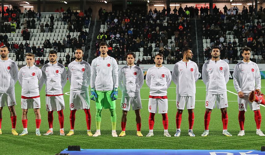 A Milli Takımımız, Faroe Adaları'nda 2-1 mağlup oldu