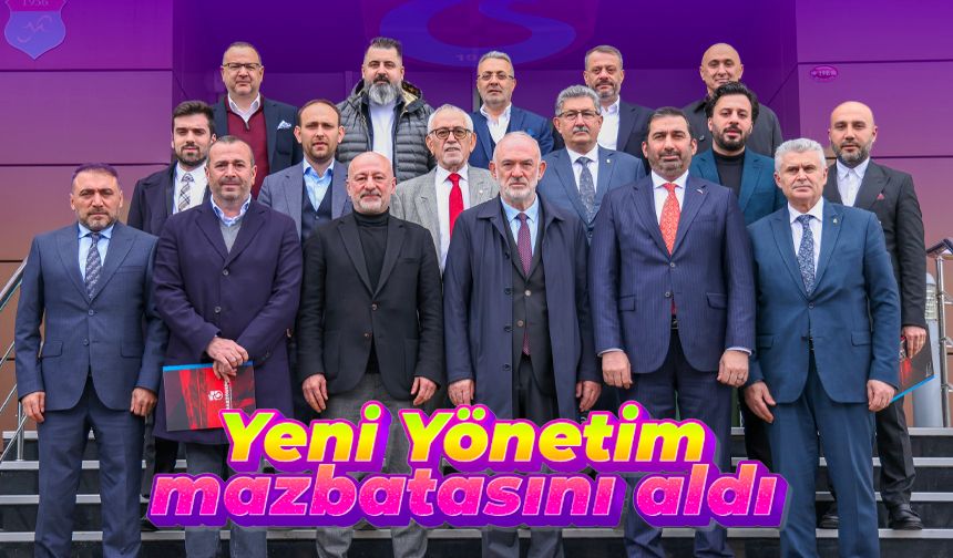 Trabzonspor'da yeni Yönetim Kurulu mazbatasını aldı