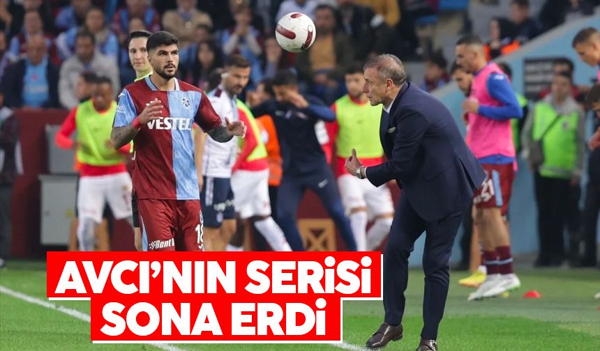 Trabzonspor'da Abdullah Avcı'nın serisi sona erdi!
