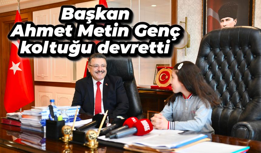 Başkan Ahmet Metin Genç koltuğu devretti