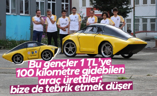 Trabzon&#039;un Of ilçesinde meslek lisesi öğrencileri 8 ayda yaptıkları 120 kilo ağırlığındaki elektrikli araç, bir tam şarjla 1 TL&#039;ye 100 kilometre gidebiliyor. Teknofest elemelerini geçen öğrenciler, &#039;&#039;Simurg&#039;&#039; isimli araçla elektrikli araçlarıyla Teknofest&#039;te derece için yarışacak.